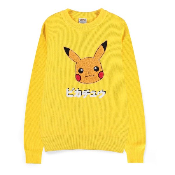 Pokémon Sweatshirt Fun Jumper Pikachu  Größe L