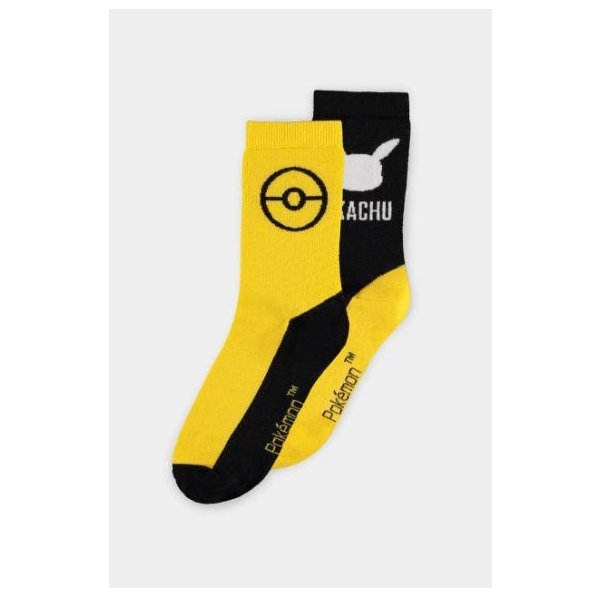 Pokémon - Pikachu Mens Crew Socks (2Pack)