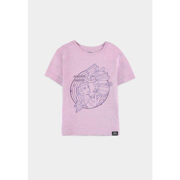 Disney Fearless Princess (Kids) - Belle Girls Short Sleeved T-shirt