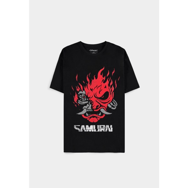 Cyberpunk 2077 - Samurai Bandmerch  Mens Short Sleeved T-shirt