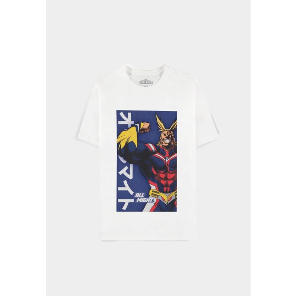 My Hero Academia - All Might Poster White Mens Short Sleeved T-Shirt