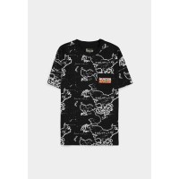 Hunter X Hunter - AOP Black Loose Mens Short Sleeved T-shirt