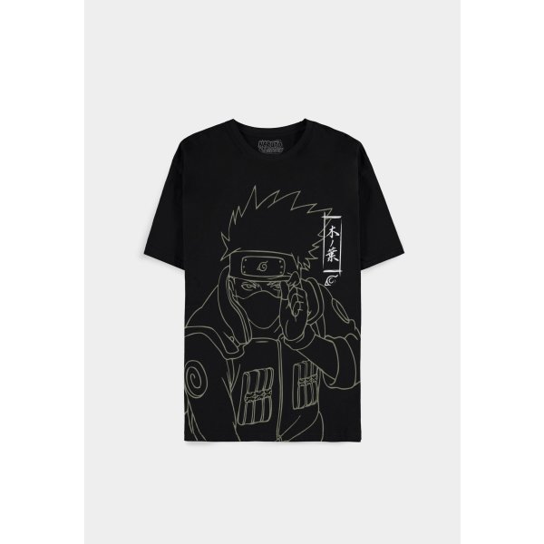 Naruto Shippuden - Kakashi Line Art - Mens Short Sleeved T-shirt