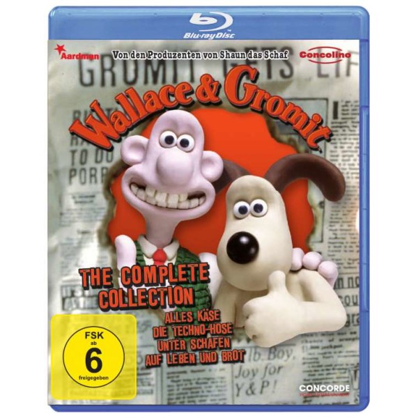 Wallace und Gromit - Complete Collection (Blu-ray) - Concorde Home Entertainment 3750 - (Blu-ray Video / Zeichentrick)