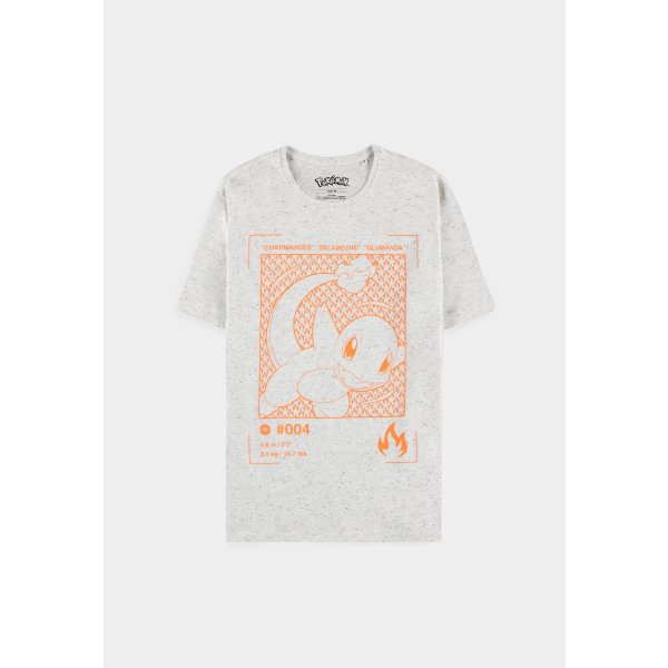 Pokémon - Neppy Charmander - Mens Short Sleeved T-shirt