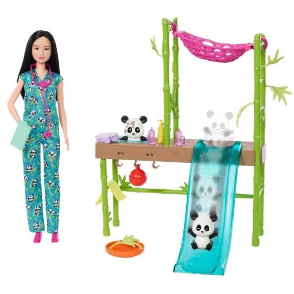 MATTEL Barbie Panda Pflegestation Spielset HKT77