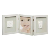 Baby Art Fotorahmen - 2 Baby Prints Taupe 34122007