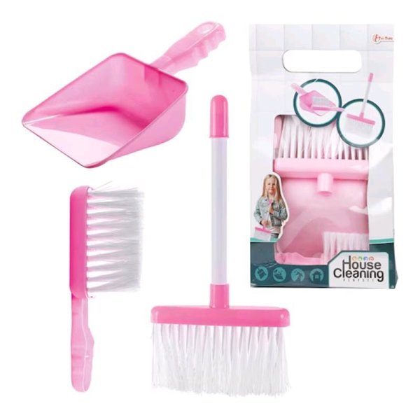 Toi-Toys HOUSE CLEANING Reinigungsset Besen+ Bürste+Kehrschaufel 02691A