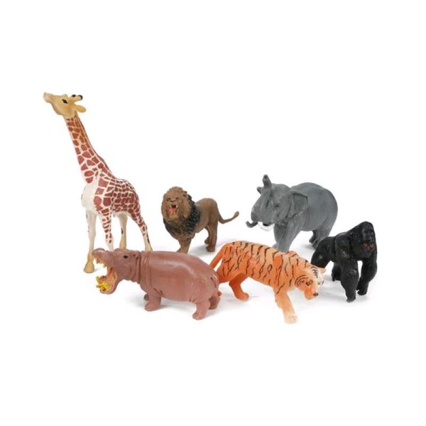 Toi-Toys ANIMAL WORLD NIMAL WORLD Wilde Tiere 6 Stück 37107A