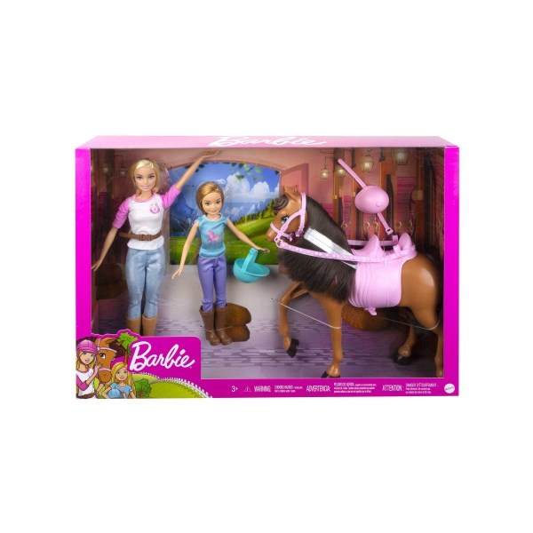 Mattel - Barbie Fashion Dolls And Horse Playset