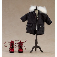 Original Character Zubehör-Set für Nendoroid Doll Actionfiguren Warm Clothing Set: Boots & Mod Coat (Black)