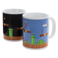 Super Mario Bros. Tasse mit Thermoeffekt Level