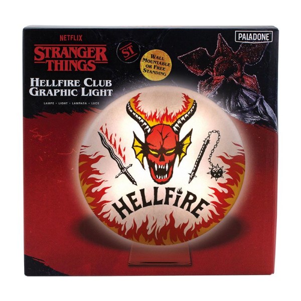 Stranger Things Lampe Hellfire Club Logo 20 cm