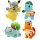 Pokémon Plüschfiguren Winter 20 cm Sortiment (6)