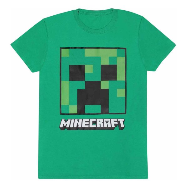 Minecraft - Creeper Face (Unisex Green T-Shirt)