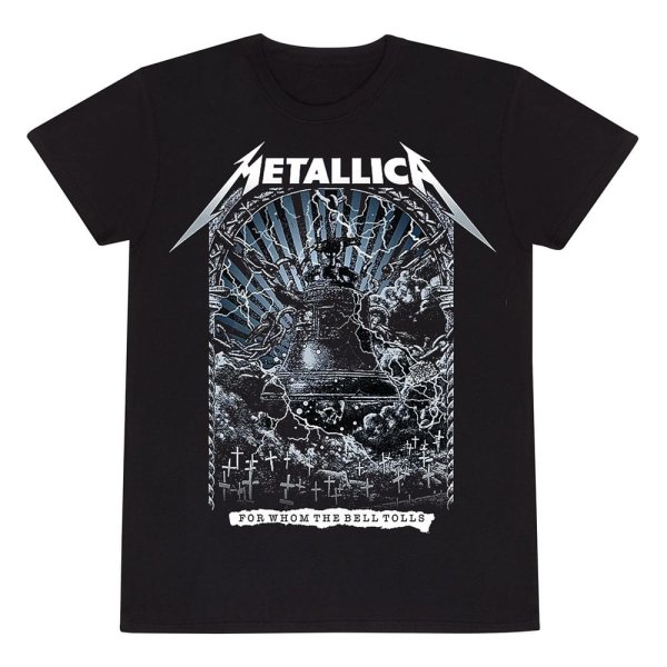 Metallica - For Whom The Bells Toll (Unisex Black T-Shirt)