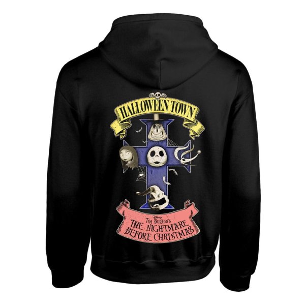 NBX - Halloween Town PO Front And Back Print Hoodie