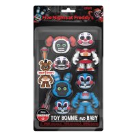 Five Nights at Freddys Snap Action Figures Toy Bonnie & Baby 9 cm