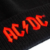 AC/DC - Applique Logo (Unisex Black Beanie) One Size