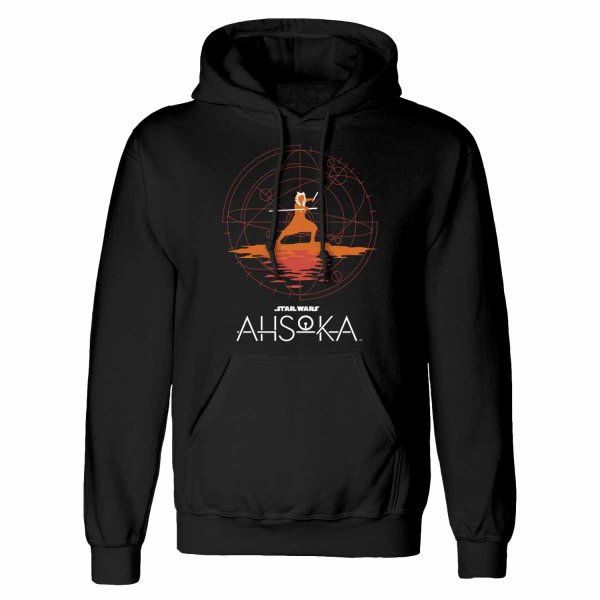 ** Star Wars Ahsoka - Focus (Unisex Black Pullover Hood) **