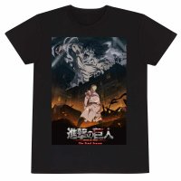 Attack on Titan - FS Poster (Unisex Black T-Shirt)