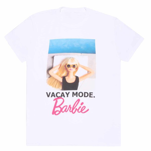 ** Barbie - Vacay Mode (Unisex White T-Shirt) **