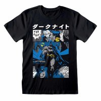 ** DC Comics Batman - Manga Cover (Unisex Black T-Shirt) **