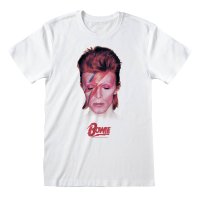 David Bowie - Aladdin Sane (Unisex White T-Shirt)