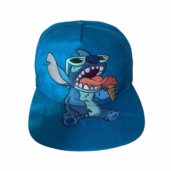 Disney Lilo And Stitch - Stitch (Unisex Blue Snapback Cap) One Size