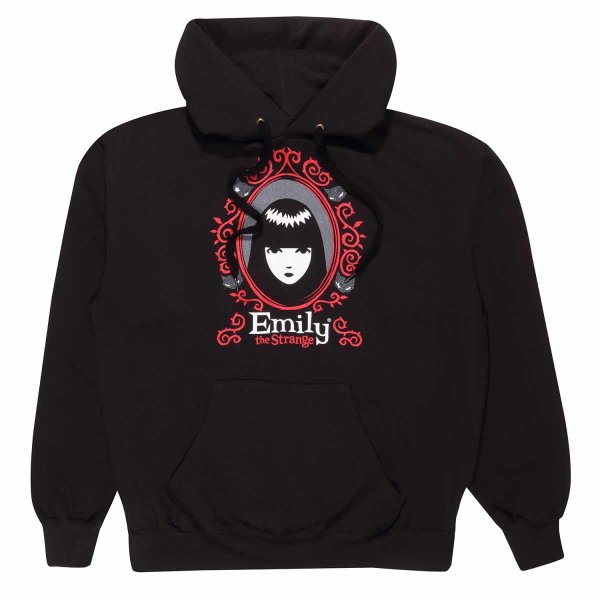 Emily The Strange - Frame (Womens Black Pullover Hoodie)