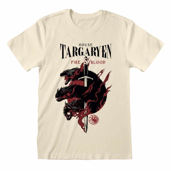 Game Of Thrones - House Targaryen (Unisex Black T-Shirt)