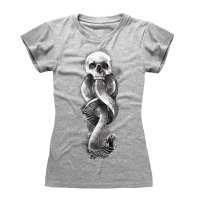 Harry Potter - Dark Arts Snake (Womens Heather Grey...