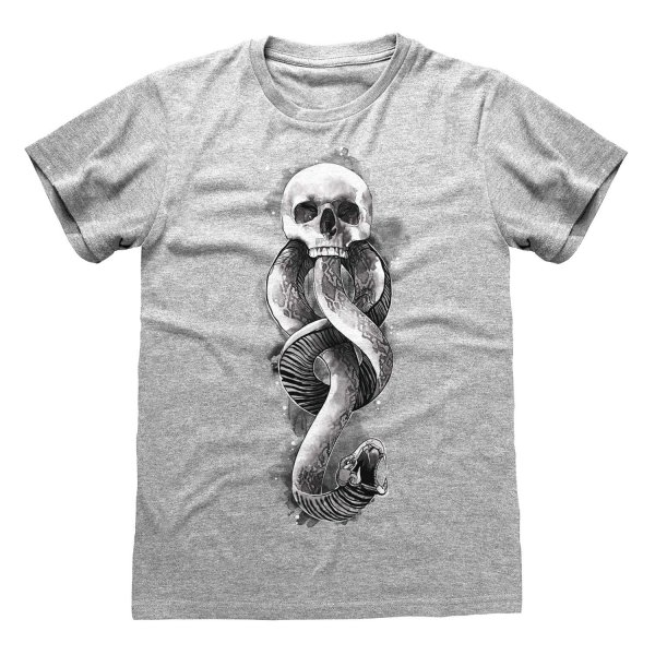 Harry Potter - Dark Arts Snake (Unisex Heather Grey T-Shirt)