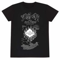 Harry Potter - Marauders Map (Unisex Black T-Shirt)