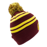 Harry Potter - House Gryffindor (Unisex Maroon / Gold Beanie Pom) One Size