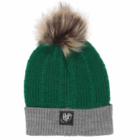 Harry Potter - Slytherin House Fur (Unisex Green Beanie Pom) One Size