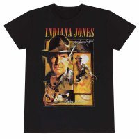 Indiana Jones - Homage (Unisex Black T-Shirt)