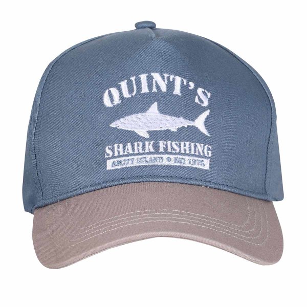 Jaws - Quints Shark Fishing (Unisex Blue Baseball Cap) One Size