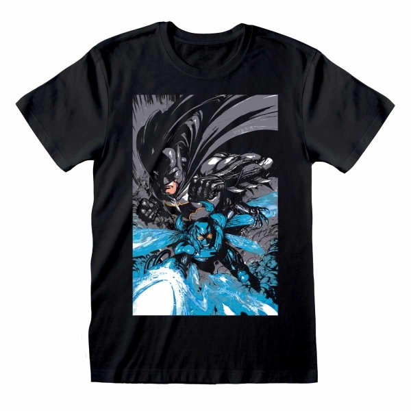 ** DC Comics Justice League - Team Up (Unisex Black T-Shirt) **