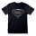 DC Justice League Movie - Superman Black Logo (Unisex Black T-Shirt)