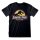 Jurassic Park - Original Logo Distressed (Unisex Black T-Shirt)