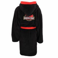 Jurassic Park - Logo (Unisex Black Dressing Gown) LRG/XL