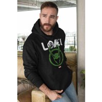 Marvel Studios Loki: Season 2 - Distressed Logo (Unisex Black Pullover Hoodie)