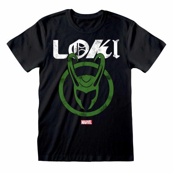 Marvel Studios Loki: Season 2 - Distressed Logo (Unisex Black T-Shirt)