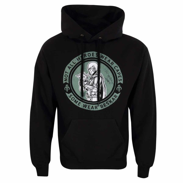 Star Wars: Mandalorian - Wear Beskar (Unisex Black Pullover Hoodie)