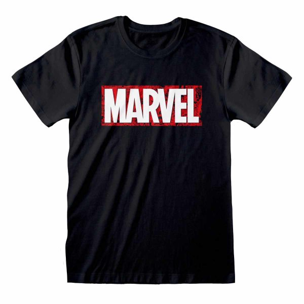 Marvel Comics - Logo (Unisex Black T-Shirt)