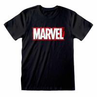 Marvel Comics - Logo (Unisex Black T-Shirt)