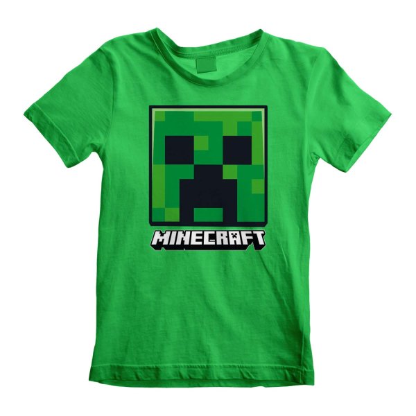 Minecraft - Creeper Face (Unisex Green T-Shirt)