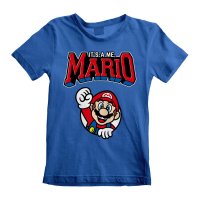 Nintendo Super Mario - Mario Varsity (Unisex Blue T-Shirt)