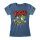 ** Nintendo Super Mario - Yoshi (Womens Indigo Blue Fitted T-Shirt) **